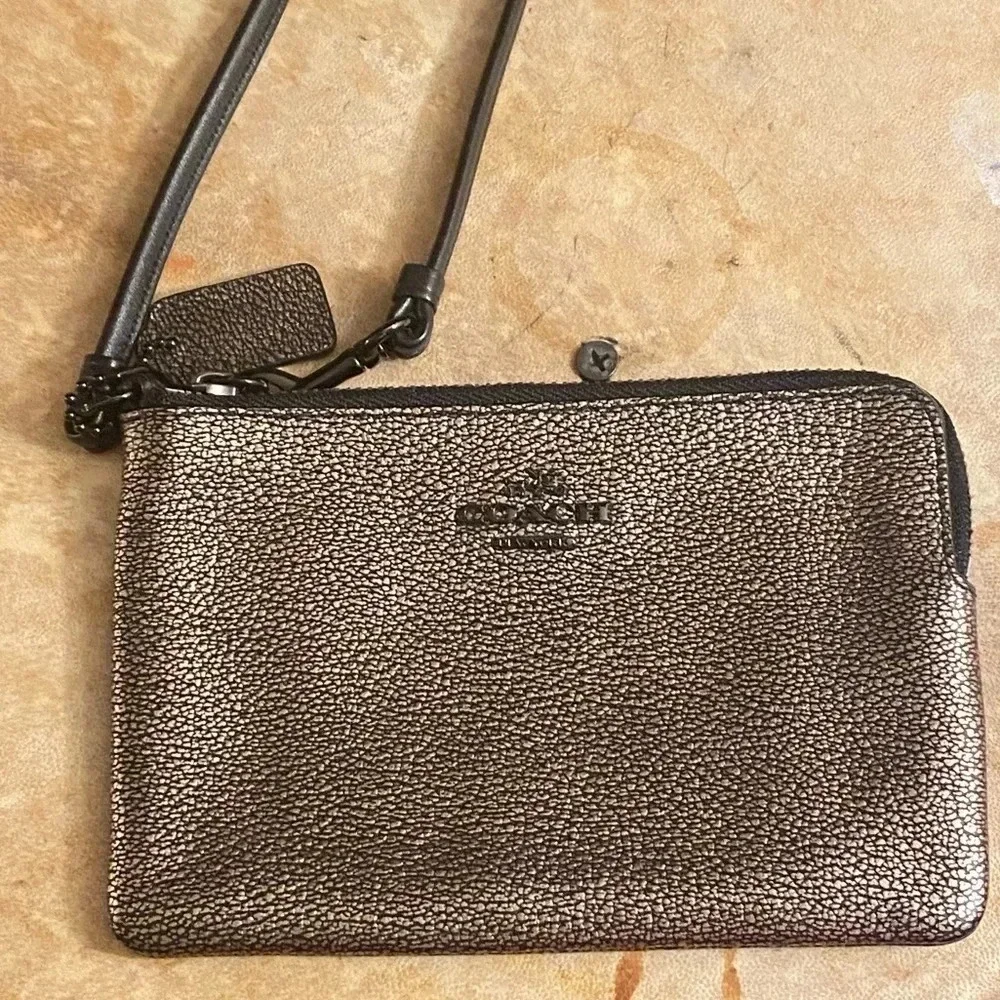 Coach Leather Wristlet